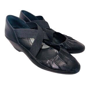NURTURE Leather Shoes Women’s size 9M Mary Jane comfort career elastic top strap